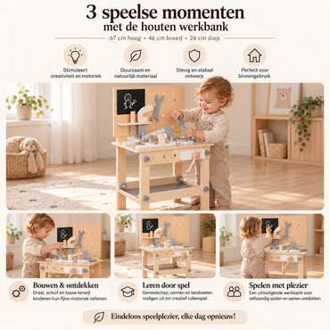 Houten werkbank