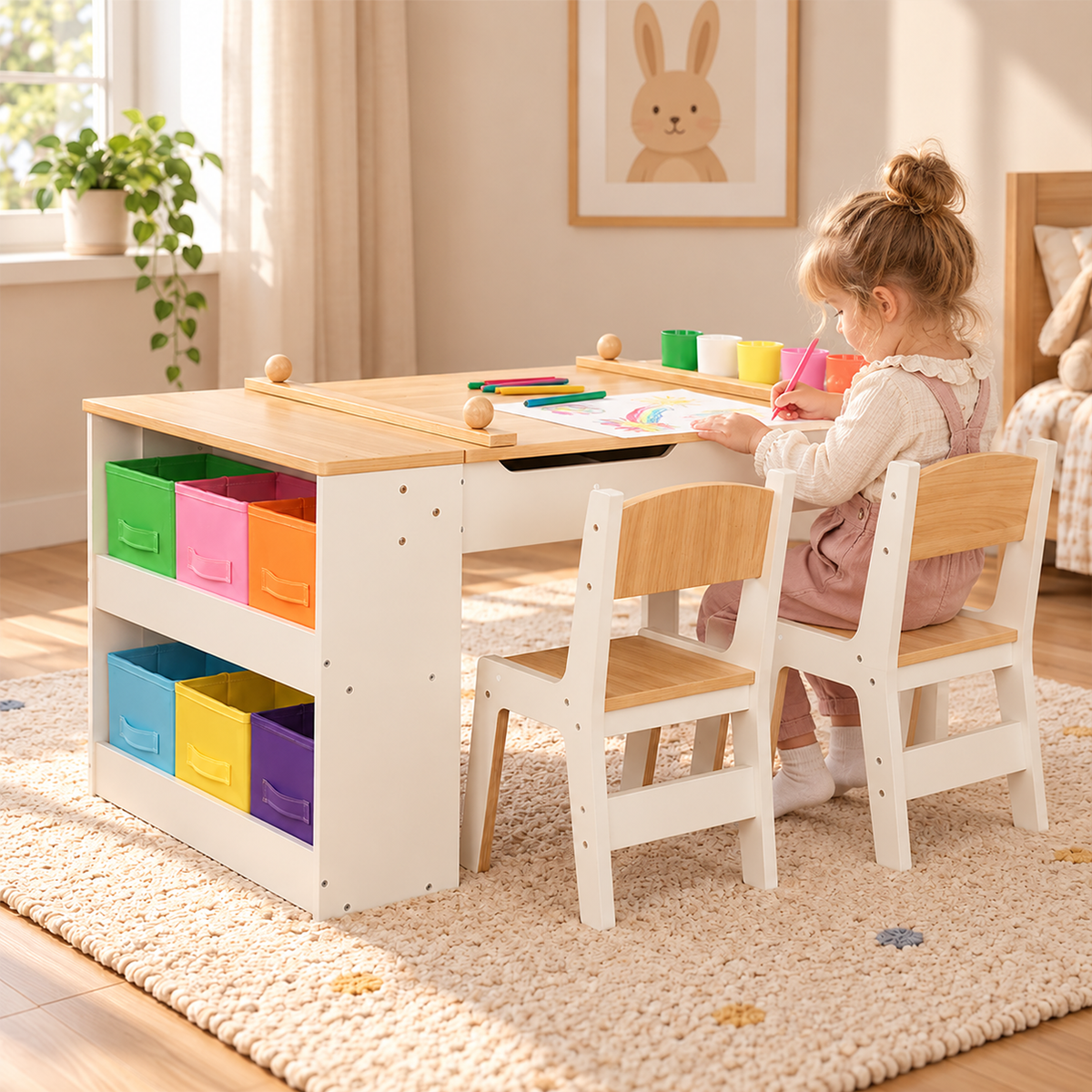 3-in-1 Houten Kindertafel