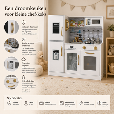 Houten speelkeuken