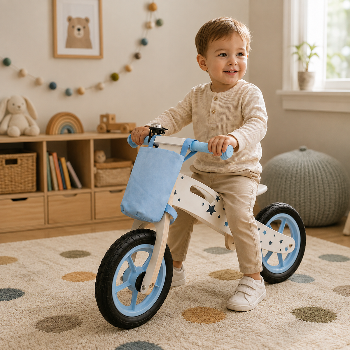 Houten Loopfiets Blauw