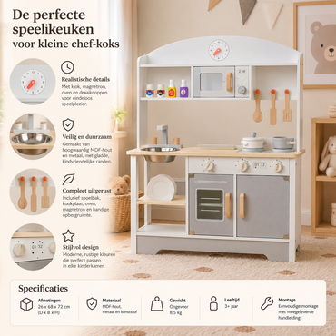 Houten speelkeuken
