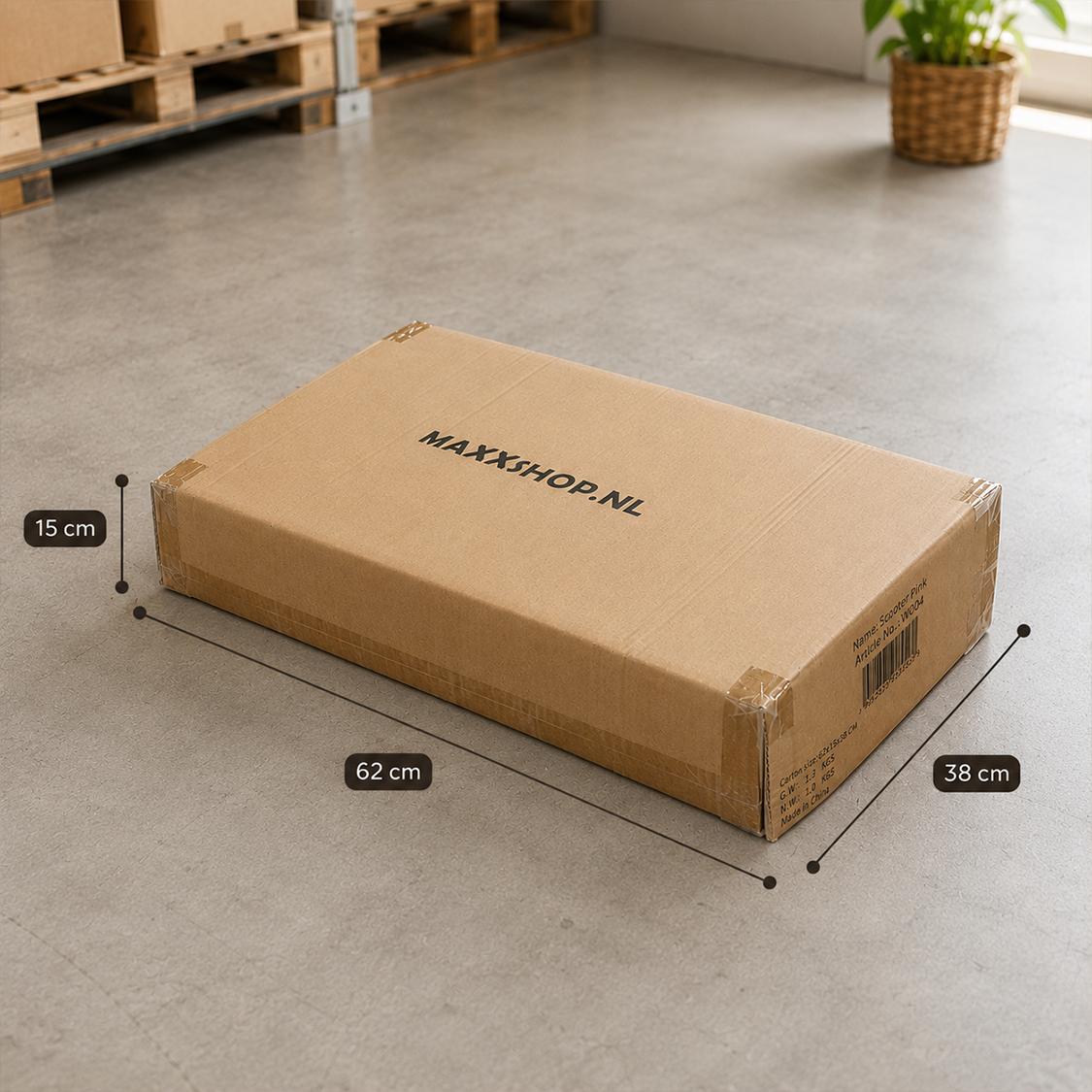 Houten loopscooter
