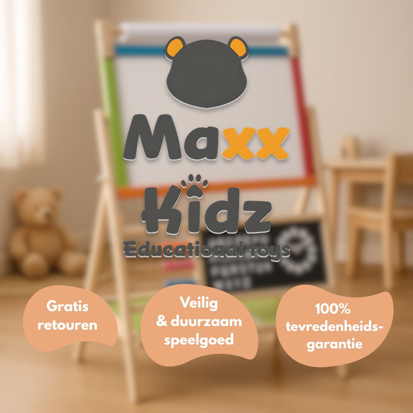 Maxx Kidz Houten schoolbord 96cm