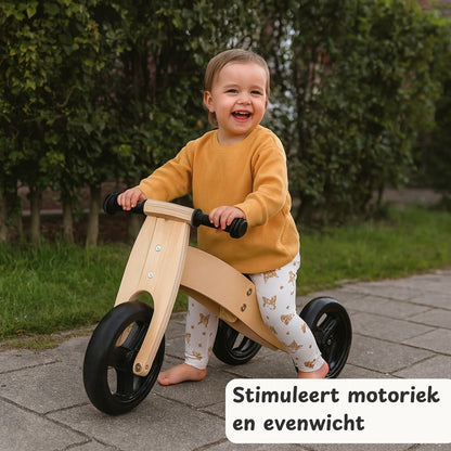 Maxx Kidz - Houten loopfiets 2 in 1