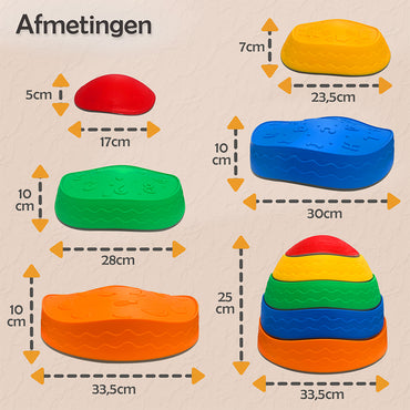 Maxx Kidz stapelstenen - Set van 5