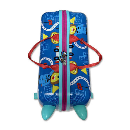 Ride on kinderkoffer - Reiskoffer loopfiets - Handbagage - Wegverkeer variant - vanaf 3 jaar - maximaal 50KG