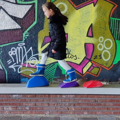 Maxx Kidz Balans stenen effen kleuren - Set van 6 stuks