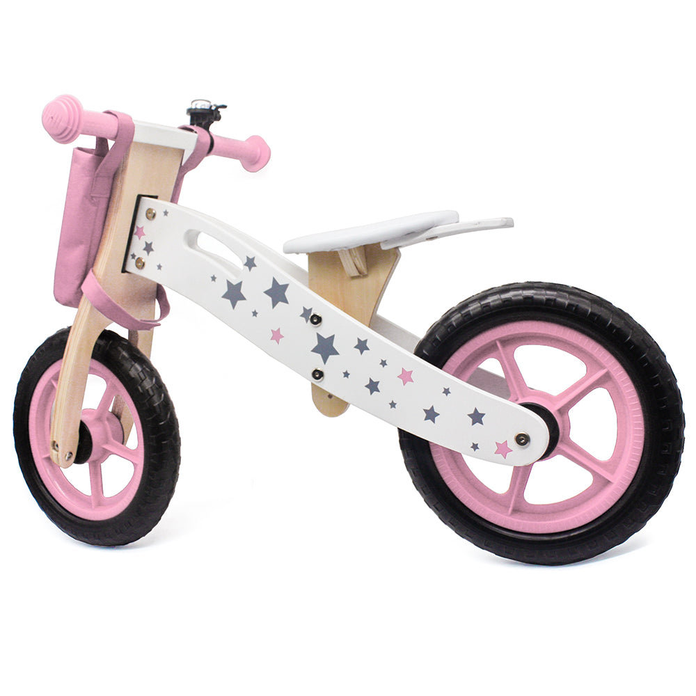 Maxx Kidz - Houten Loopfiets 3 in 1 - Roze