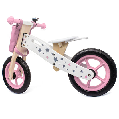 Maxx Kidz - Houten Loopfiets 3 in 1 - Roze