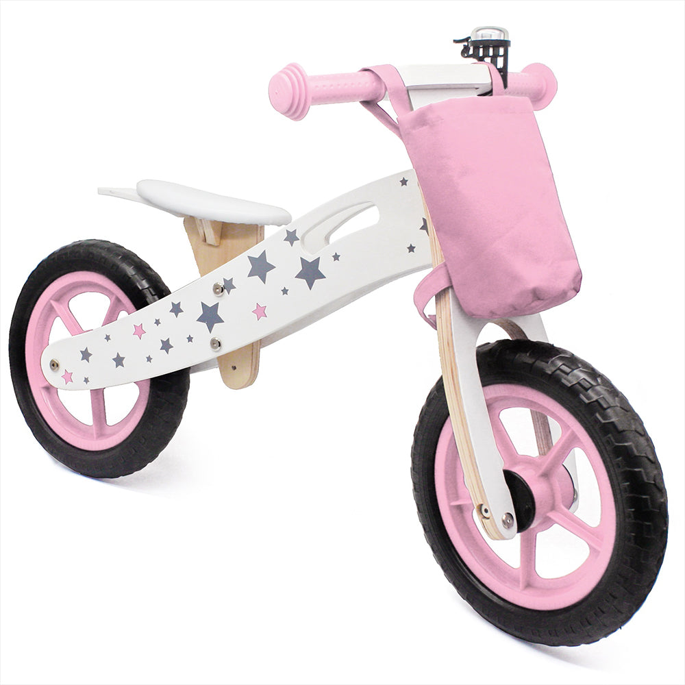 Maxx Kidz - Houten Loopfiets 3 in 1 - Roze