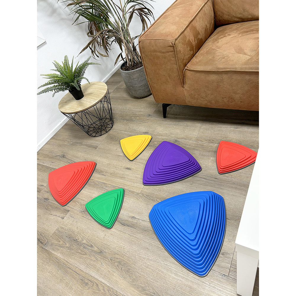 Maxx Kidz Balans stenen felle kleuren - Set van 6 stuks