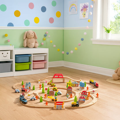 Maxx Kidz Houten Treinset