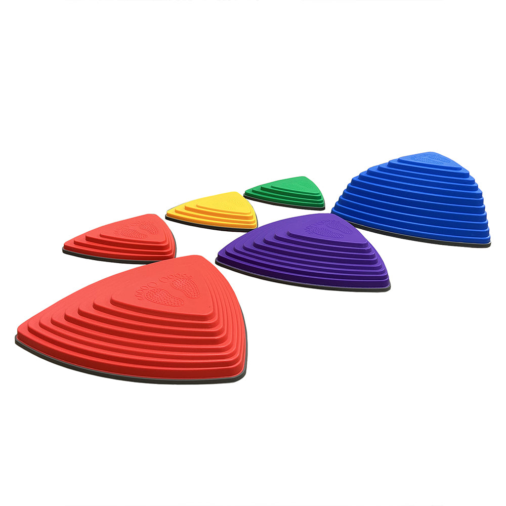 Maxx Kidz Balans stenen felle kleuren - Set van 6 stuks