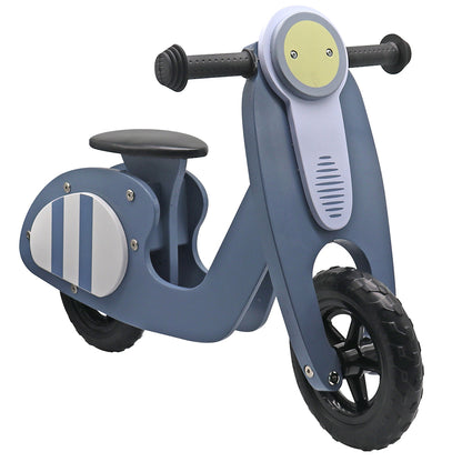 Maxx Kidz- Houten loopscooter - Blauw