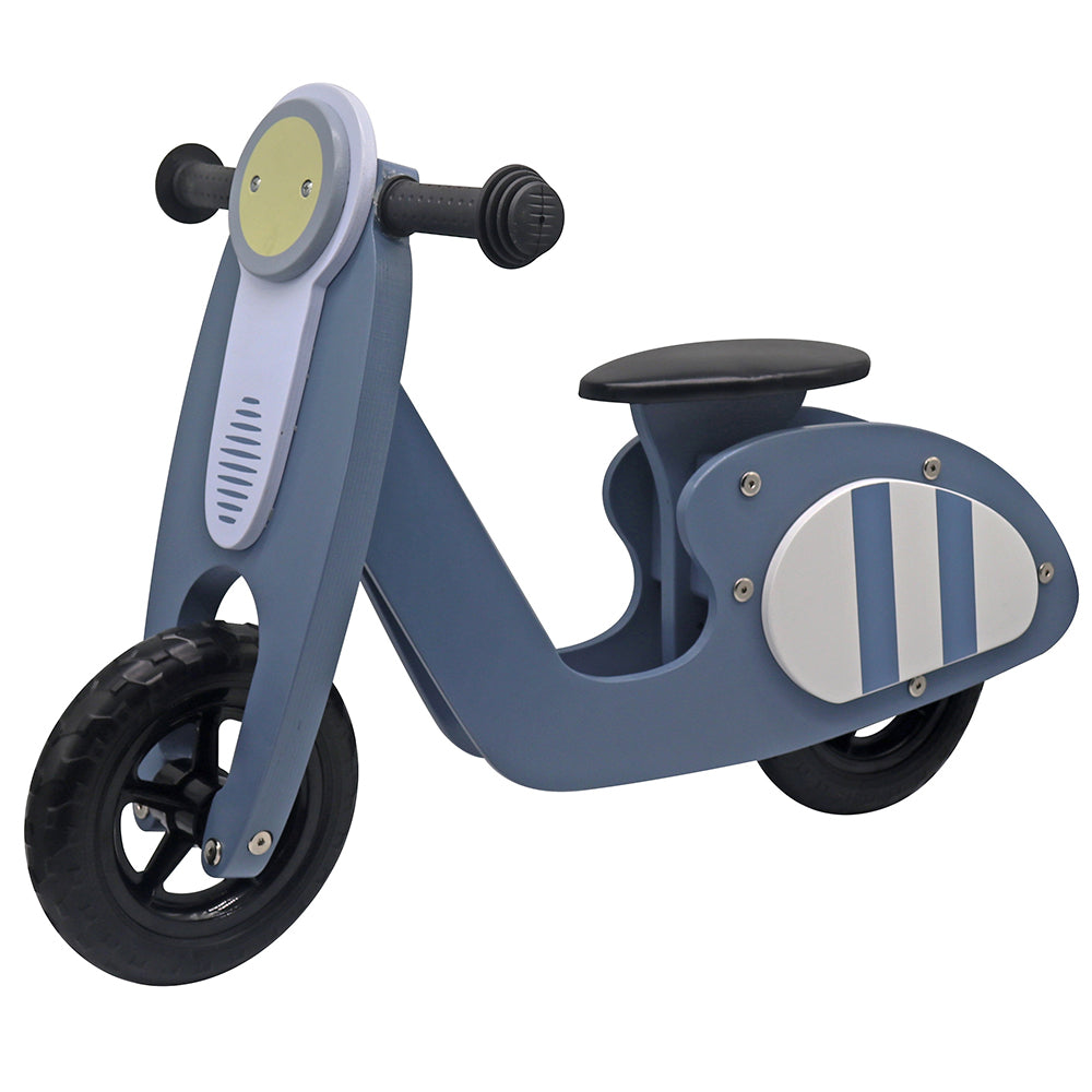 Maxx Kidz- Houten loopscooter - Blauw