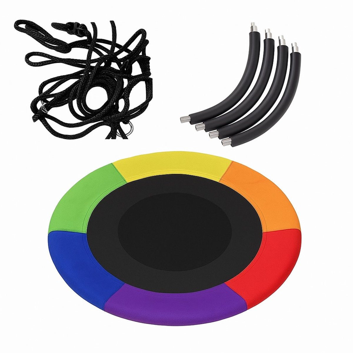 Maxx Kidz Nestschommel 100 cm - Regenboog kleur