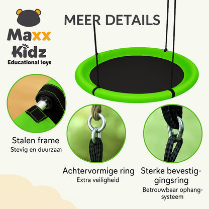 Maxx Kidz Nestschommel Groen 100 cm