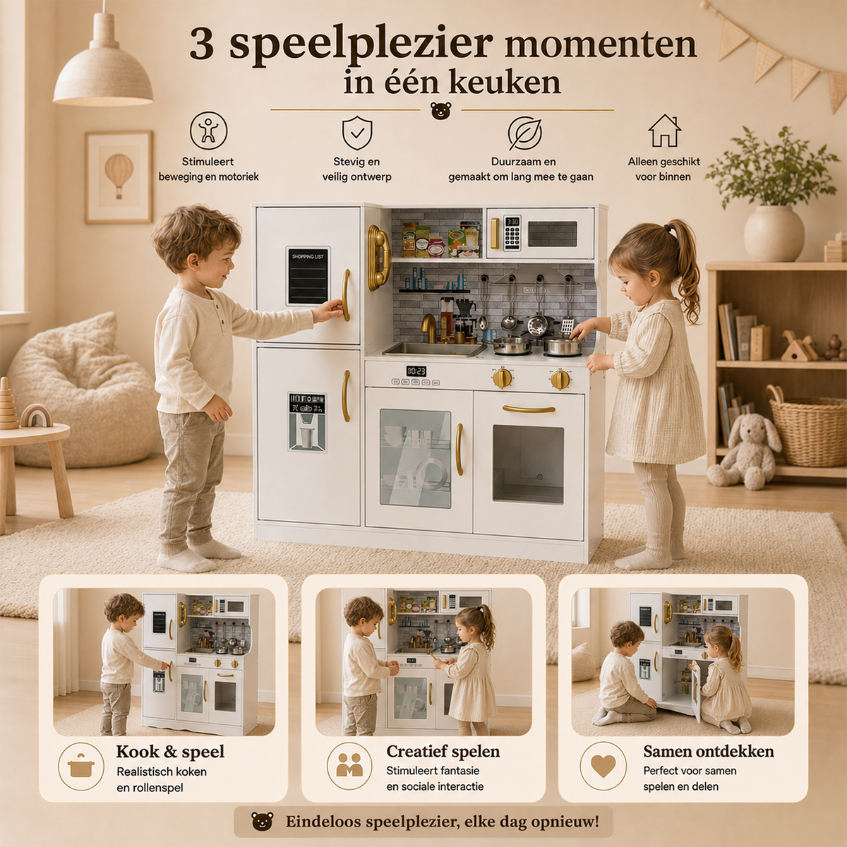 Houten speelkeuken