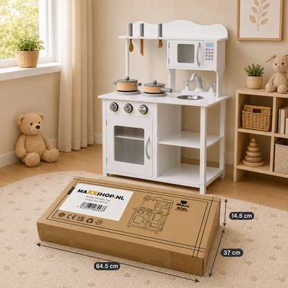 Houten speelkeuken wit