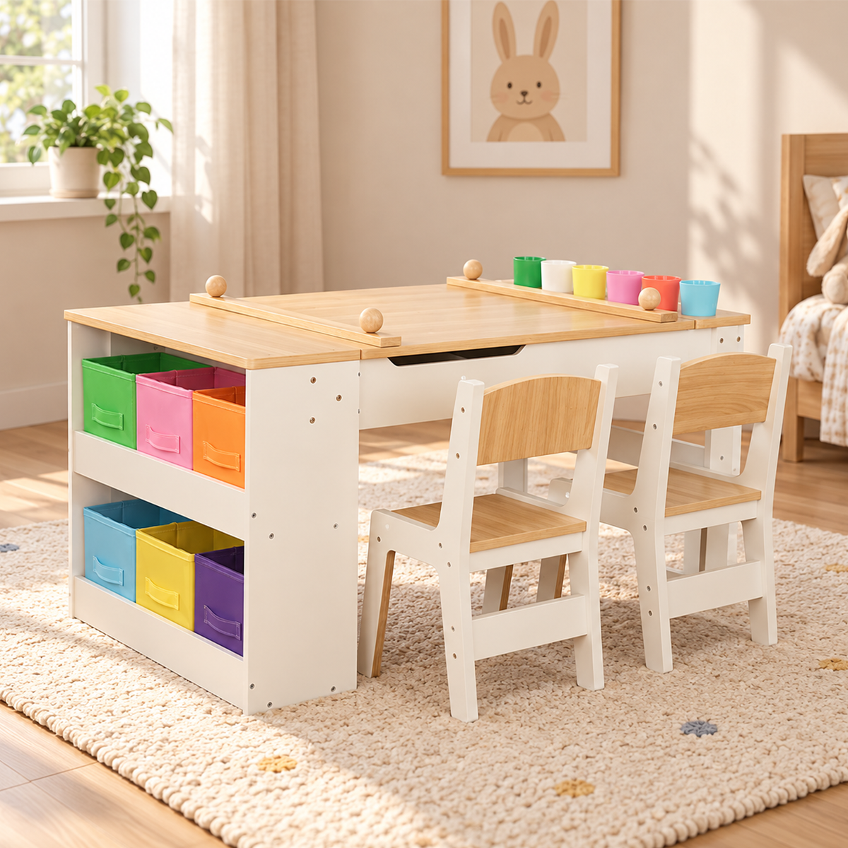 3-in-1 Houten Kindertafel