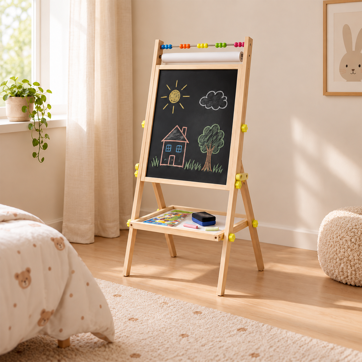 Houten schoolbord 