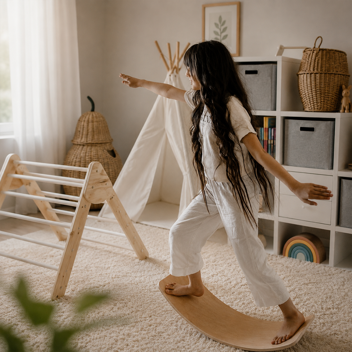 Houten balans bord