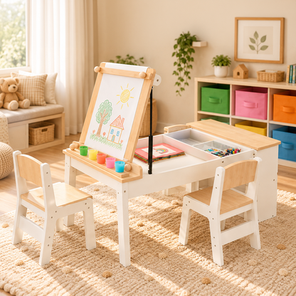 3-in-1 Houten Kindertafel