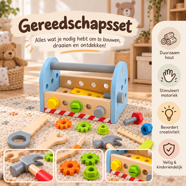 Houten Speelgoed Gereedschapset