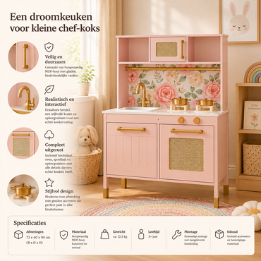 Speelkeuken Roze en Goud