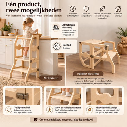 Houten leertoren hout