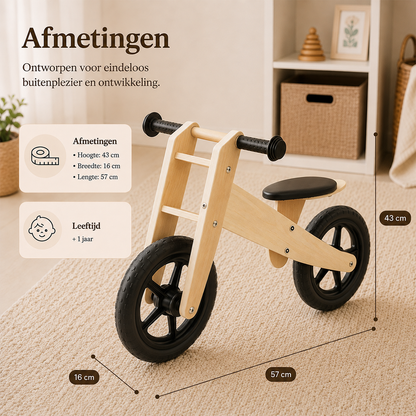 Houten loopfiets