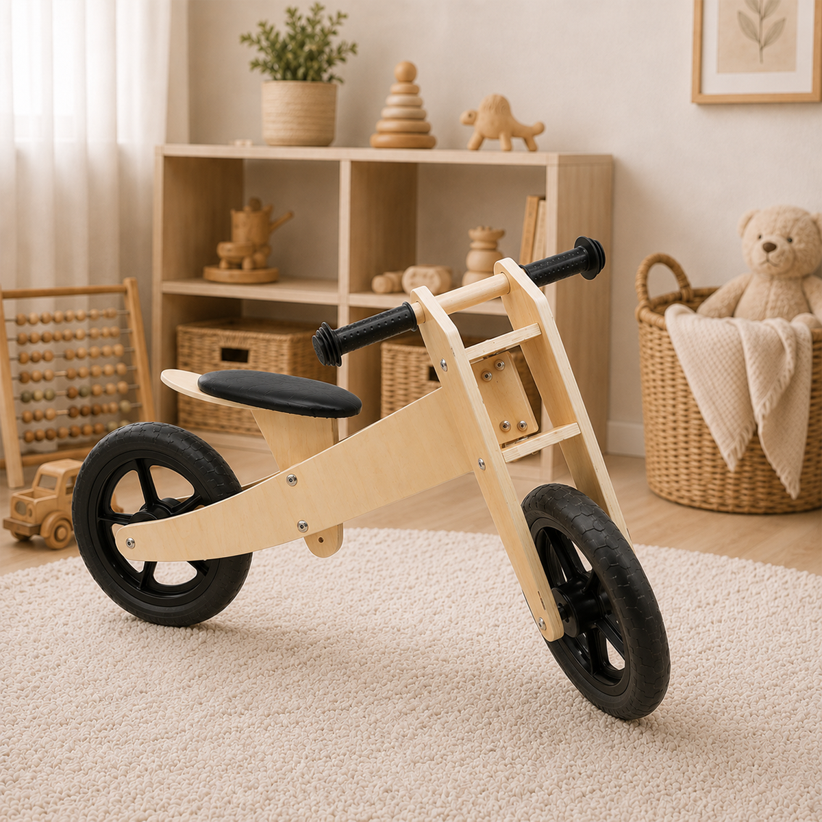 Houten loopfiets