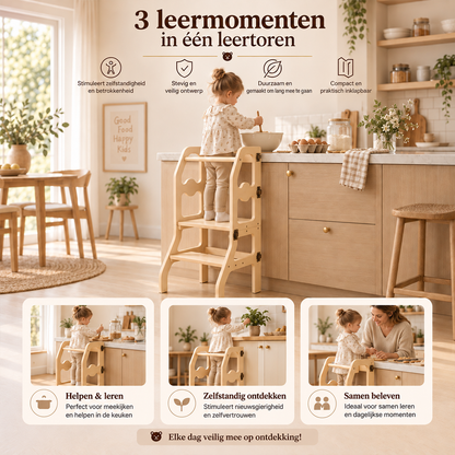 Houten leertoren hout