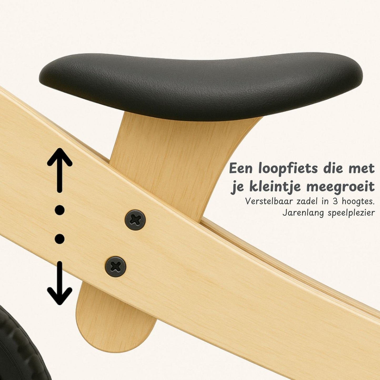 Maxx Kidz - Houten loopfiets 2 in 1