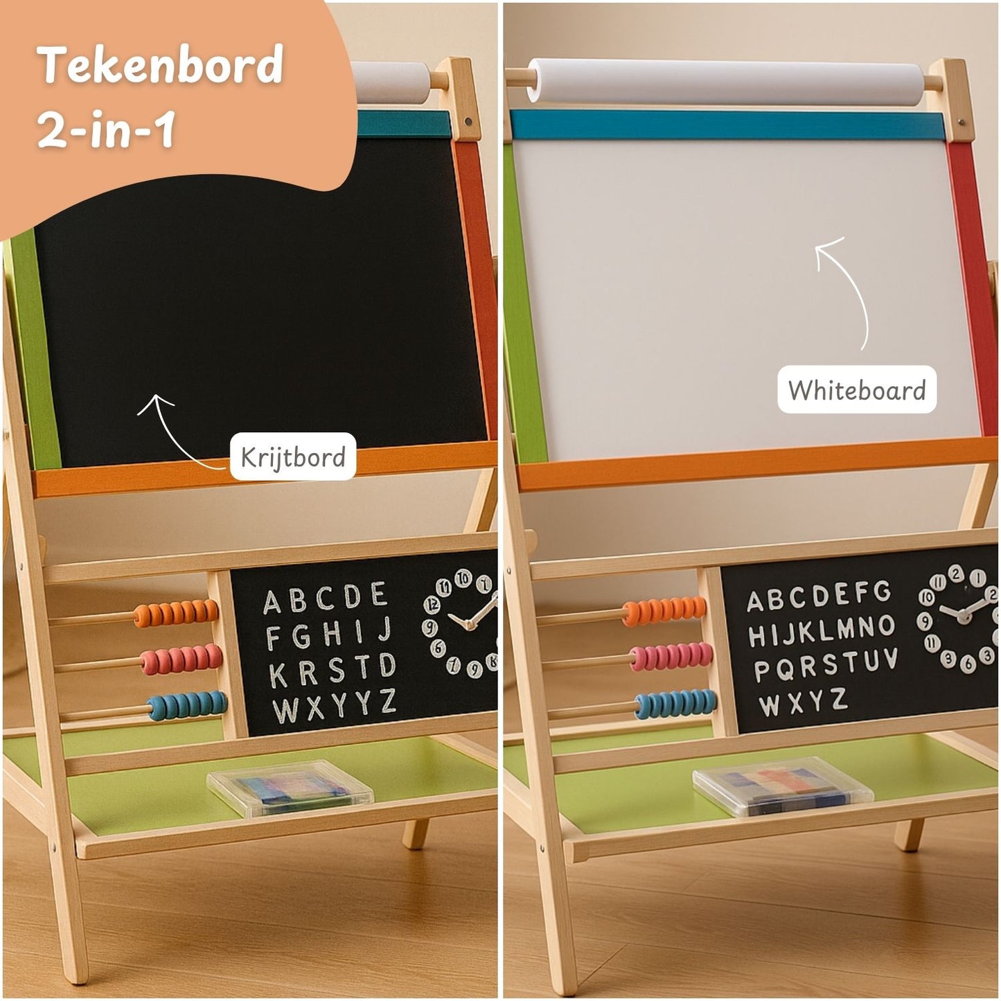 Maxx Kidz Houten schoolbord 96cm