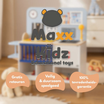 Maxx Kidz - Houten dierenarts set - Verpleegtafel - vanaf 3 jaar