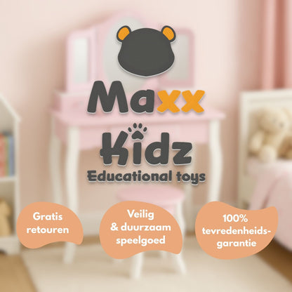 Maxx Kidz - Houten Kaptafel - Roze