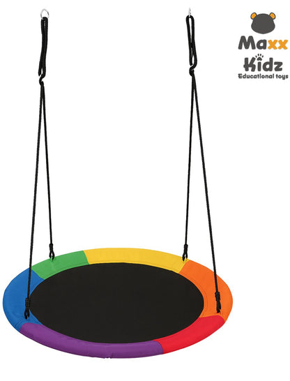 Maxx Kidz Nestschommel 100 cm - Regenboog kleur