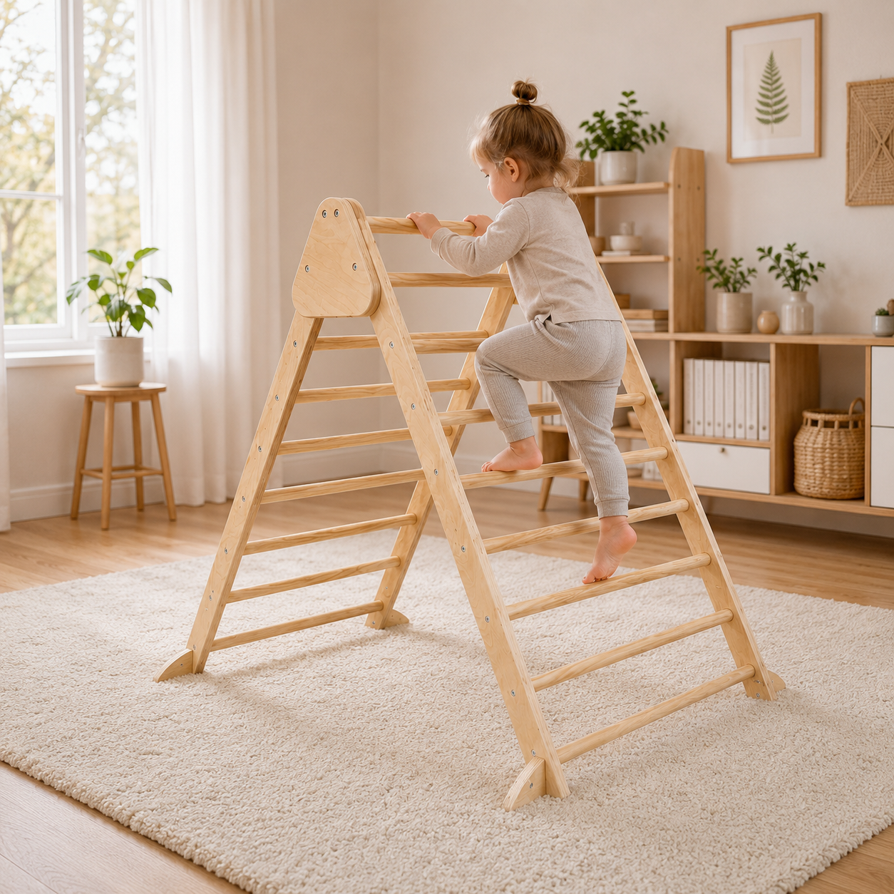 Maxx Kidz - Pikler klimdriehoek - Met tent