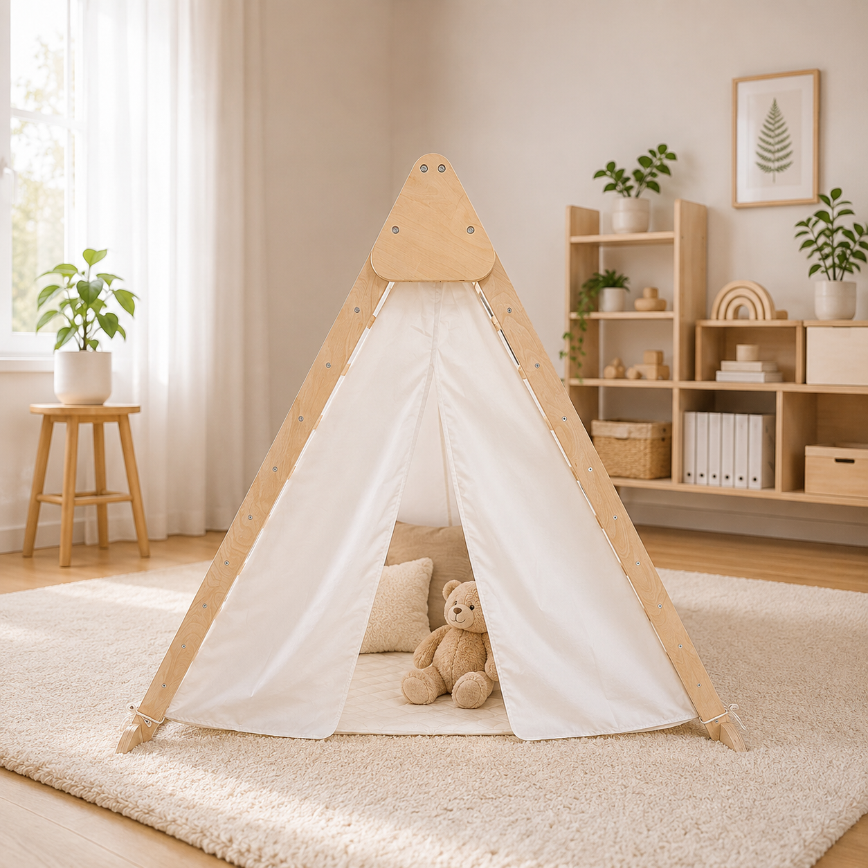 Maxx Kidz - Pikler klimdriehoek - Met tent