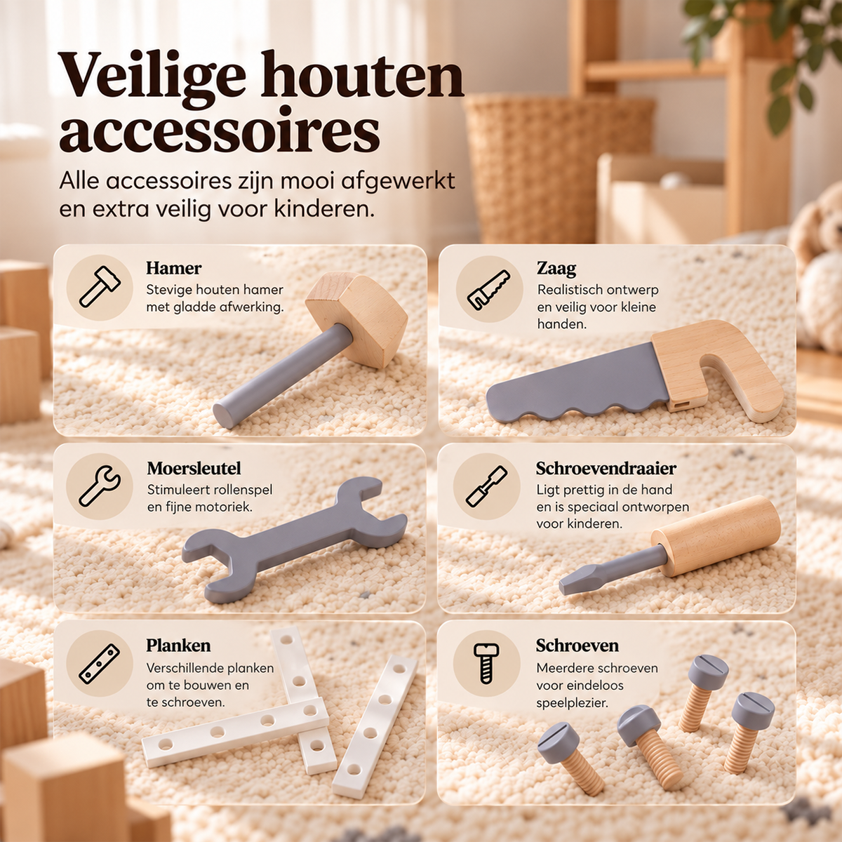 Houten werkbank