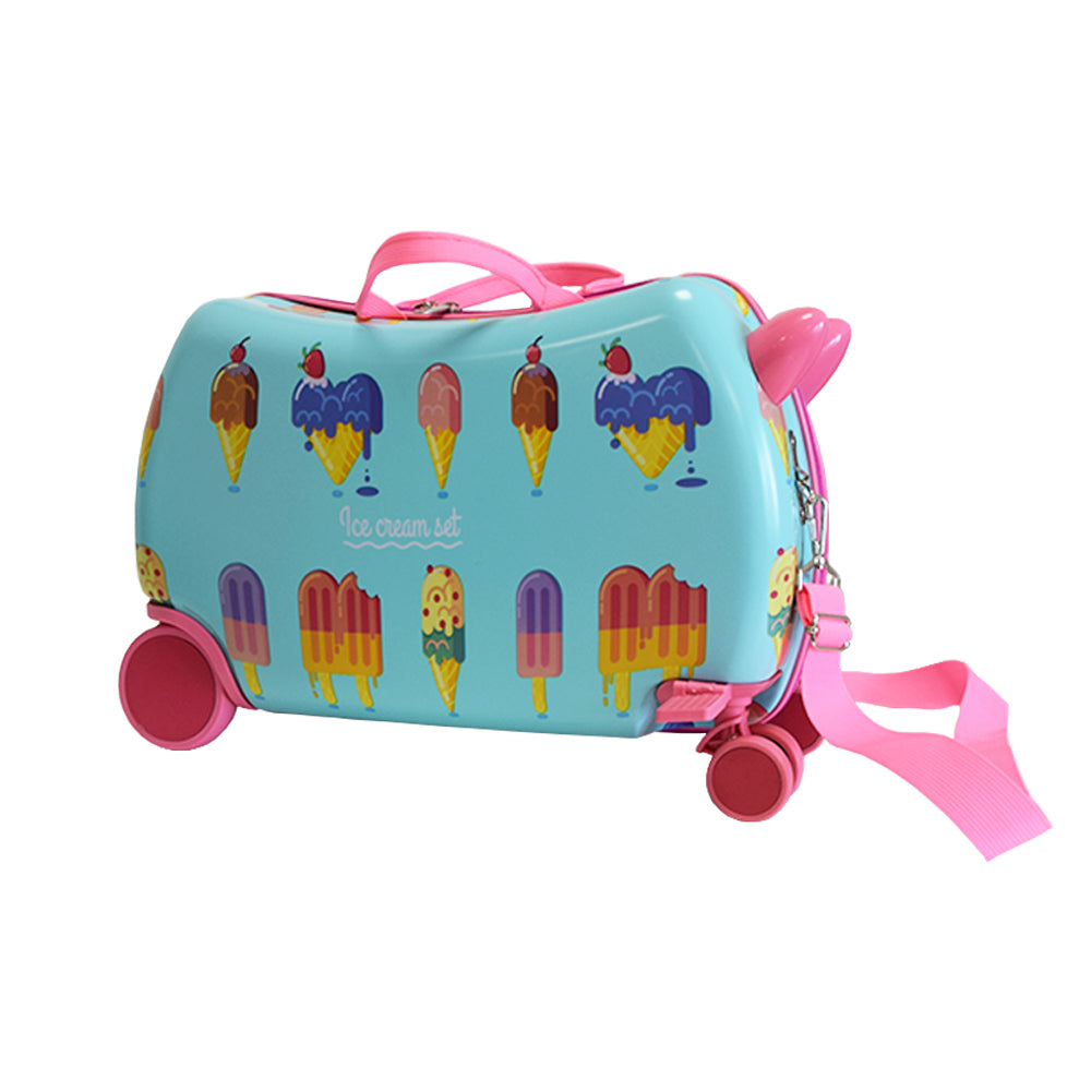 Ride on kinderkoffer - Reiskoffer loopfiets - Handbagage - Ijsco variant