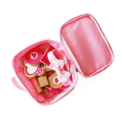Speelgoed make-up koffertje - Houten make-up set - vanaf 2 jaar - Roze