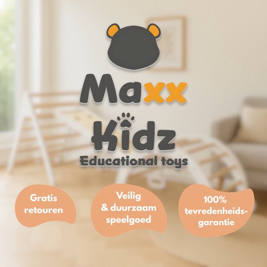 Pikler houten klimset - Maxx Kidz - 3-delig