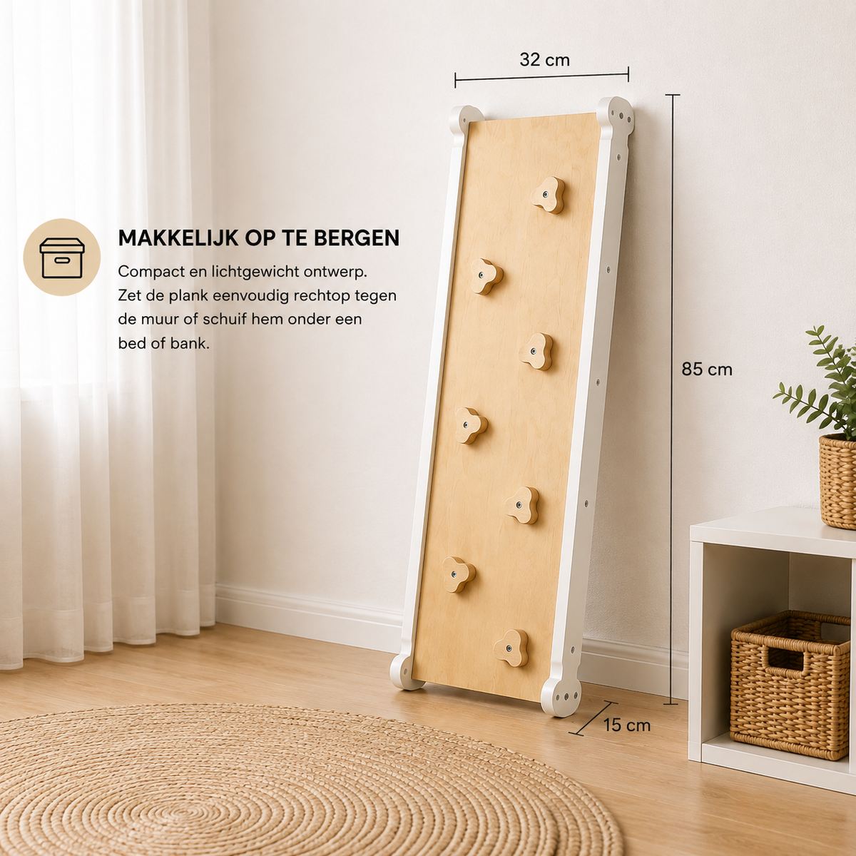 Houten pikler glijplank - Combinatieplank - Triclimb uitbreiding
