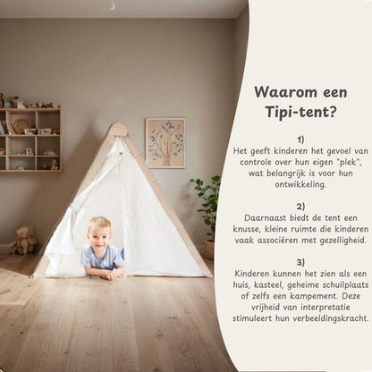 Maxx Kidz - Pikler klimdriehoek - Met tent