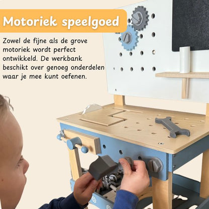 Maxx Kidz Houten Speelgoed werkbank - Met gereedschap