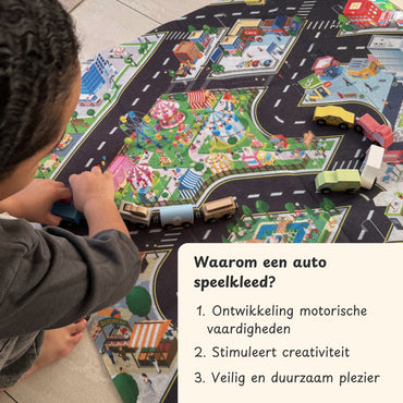 Maxx kidz Houten speelgoed auto's en voertuigen - Magnetisch