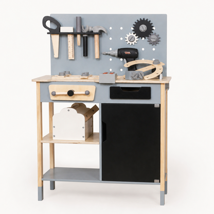 MaxxKidz Houten Kinderwerkbank met Gereedschap - Luxe Speelgoed Werkbank