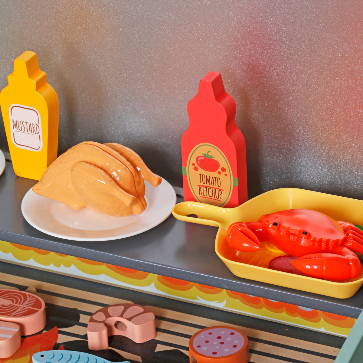 MaxxKidz Houten Speelgoedbarbecue – BBQ Met Accessoires